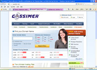 Gossimer. Liberty Reserve, AlertPay and WebMoney for Domain Name and Web Hosting (gossimer.com)