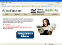 5CentUser - 2$ per referral visit, 5$ signup bonus, 25$ per referal (5centuser.com)