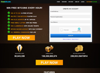 Win upto $200 in Bitcoins every hour, no strings attached! Multiply your bitcoins, free weekly lottery with big prizes, 50% referral commissions and much m (freebitco.in)