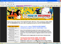 paidinseconds.com : Welcome To PAID IN SECONDS where YOU as a member Splits all Profits with ALL